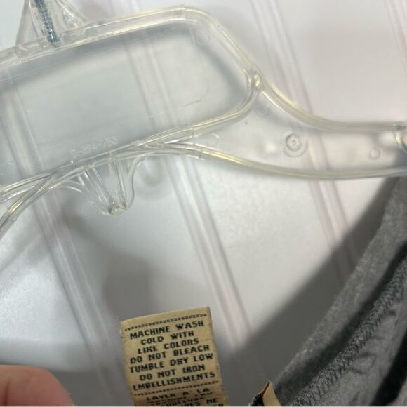 ed hardy Top Small Grey Dragon Burnout Dolman Sleeve Y2K - Picture 4 of 8